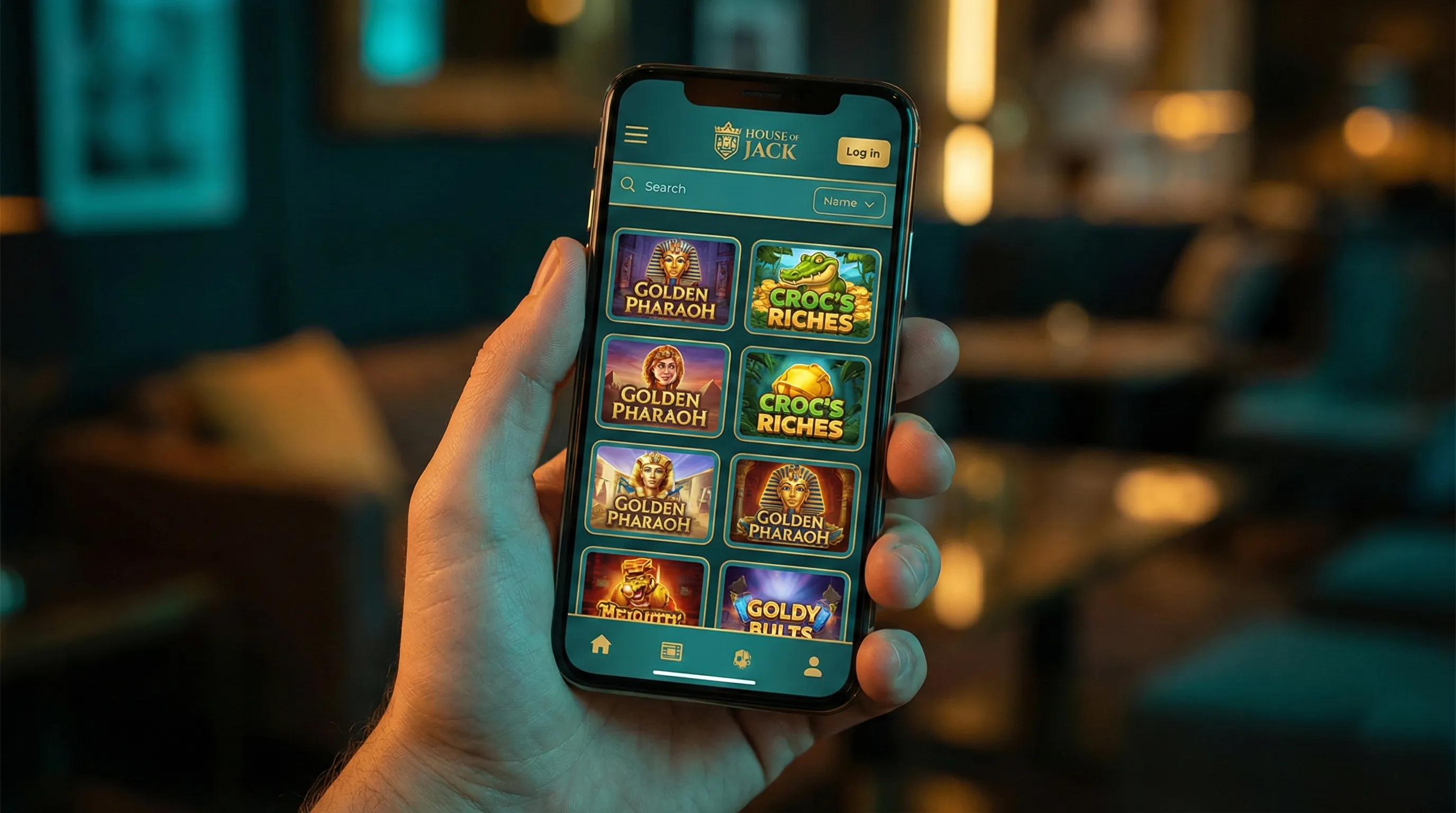 Mobile version of House of Jack on a smartphone